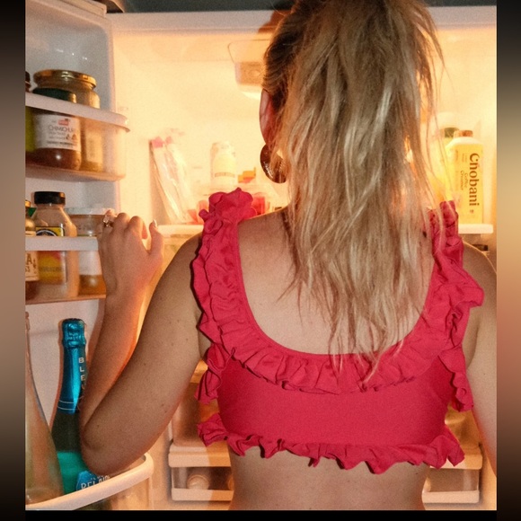 Summer of Spivey FRILL BIKINI TOP in coco - Picture 4 of 5